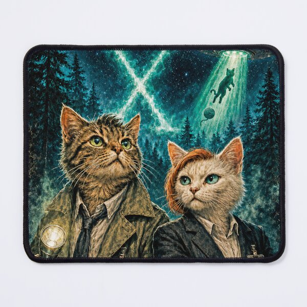 Item preview, The X-Felines – Paranormal Cat Investigators designed and sold by FULLCOLOR2099.