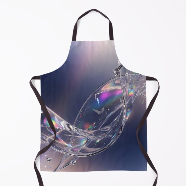 Item preview, Liquid Glass Ripple Droplet - Iridescent 3D Abstract Fluid Art designed and sold by DreamyWallVibes.