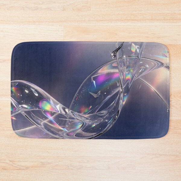 Item preview, Liquid Glass Ripple Droplet - Iridescent 3D Abstract Fluid Art designed and sold by DreamyWallVibes.