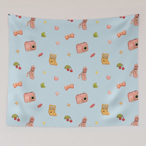 Item preview, 90s Retro Gadgets and Cute Kitsch Pattern 5 designed and sold by SimplePoDesign.