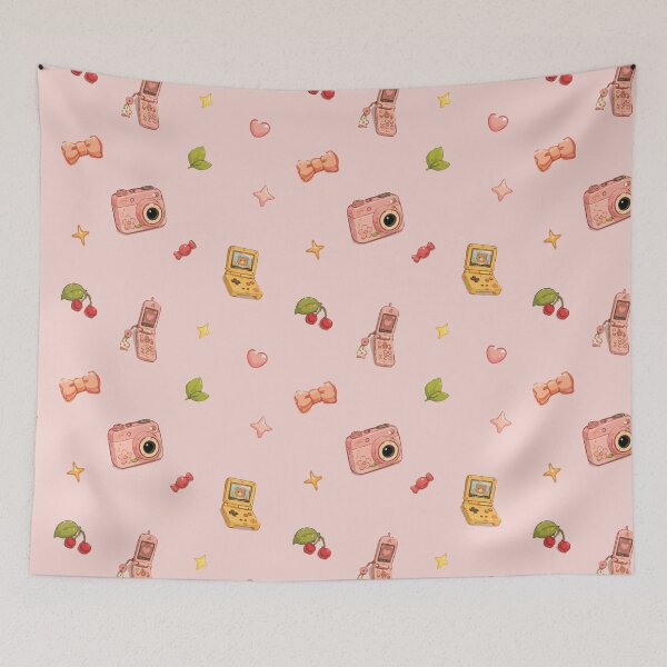 Item preview, 90s Retro Gadgets and Cute Kitsch Pattern 6 designed and sold by SimplePoDesign.