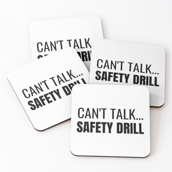 Item preview, Can't Talk... Safety Drill (Black) designed and sold by ShipCrewNation.