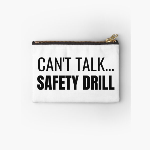 Artikelvorschau, Can't Talk... Safety Drill (Black) entworfen und verkauft von ShipCrewNation.