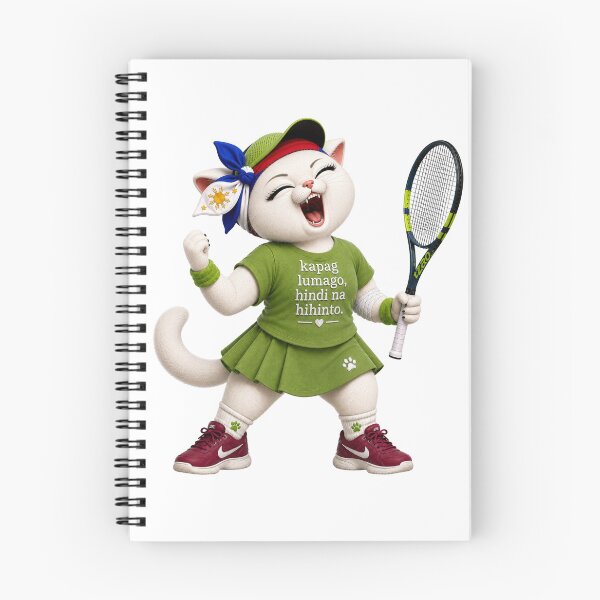 Item preview, Tennis player cat designed and sold by SHARAMDARA.