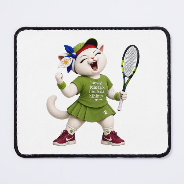 Item preview, Tennis player cat designed and sold by SHARAMDARA.