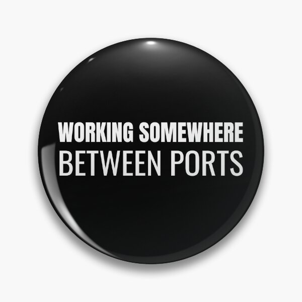 Item preview, Working Somewhere Between Ports (White) designed and sold by ShipCrewNation.