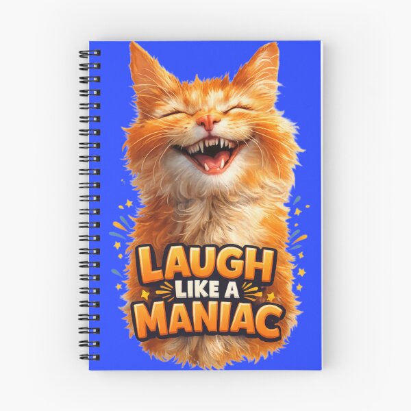 Item preview, Laugh Like a Maniac Funny Orange Cat Shirt designed and sold by IMOBILYARI VibeCore.