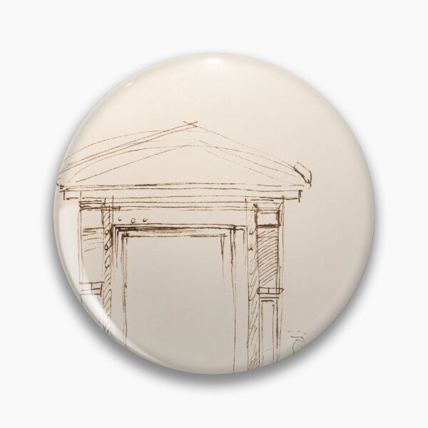 Item preview, Renaissance Architectural Doorway Ink Study designed and sold by artofuniverse.