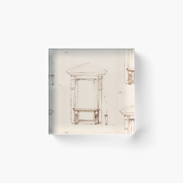 Item preview, Renaissance Architectural Doorway Ink Study designed and sold by artofuniverse.