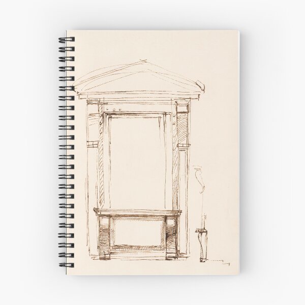 Item preview, Renaissance Architectural Doorway Ink Study designed and sold by artofuniverse.
