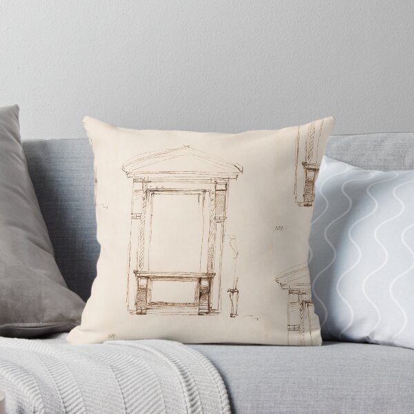 Item preview, Renaissance Architectural Doorway Ink Study designed and sold by artofuniverse.