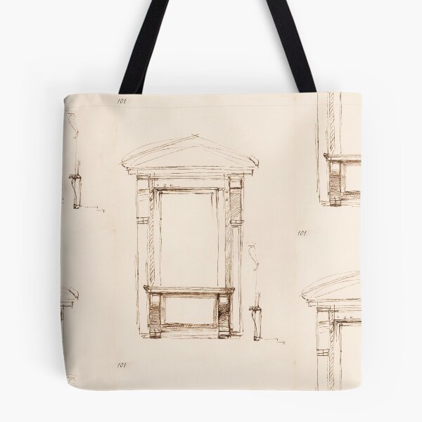 Item preview, Renaissance Architectural Doorway Ink Study designed and sold by artofuniverse.