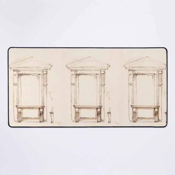 Item preview, Renaissance Architectural Doorway Ink Study designed and sold by artofuniverse.