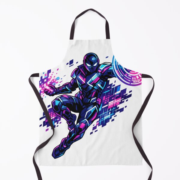 Item preview, Neon Cyber Warrior Futuristic Energy Shield Gamer Hero designed and sold by irfanshikh.