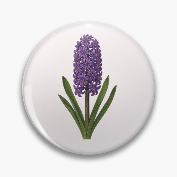 Item preview, Detailed Purple Hyacinth Flower Botanical Vintage designed and sold by lisdgoncalves.