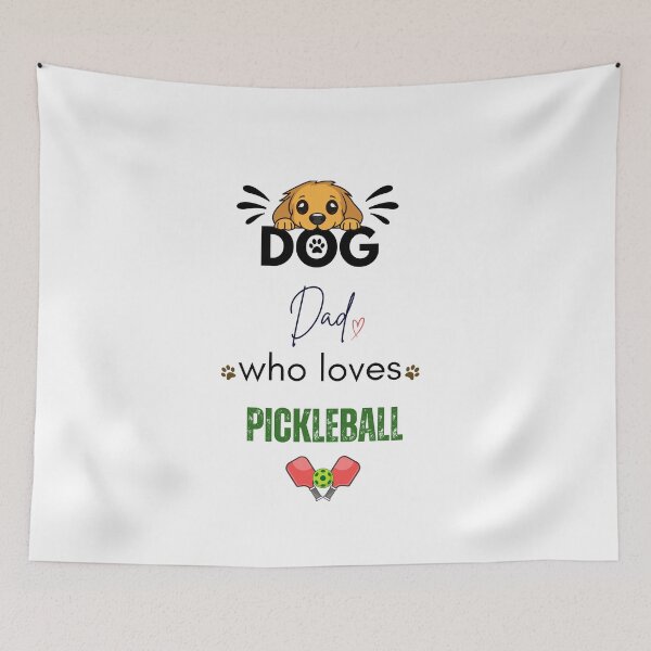 Item preview, Dog Dad Who Loves Pickleball designed and sold by PawFitt.