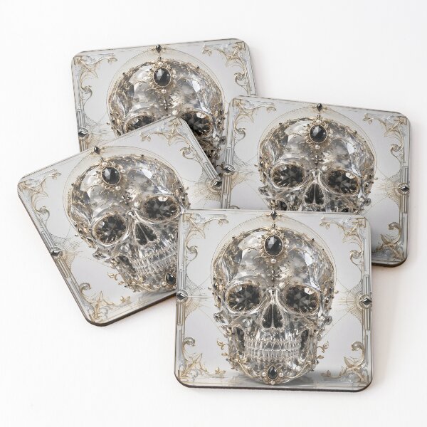 Item preview, Luxury Crystal Skull Art Nouveau designed and sold by Adisak-designs.