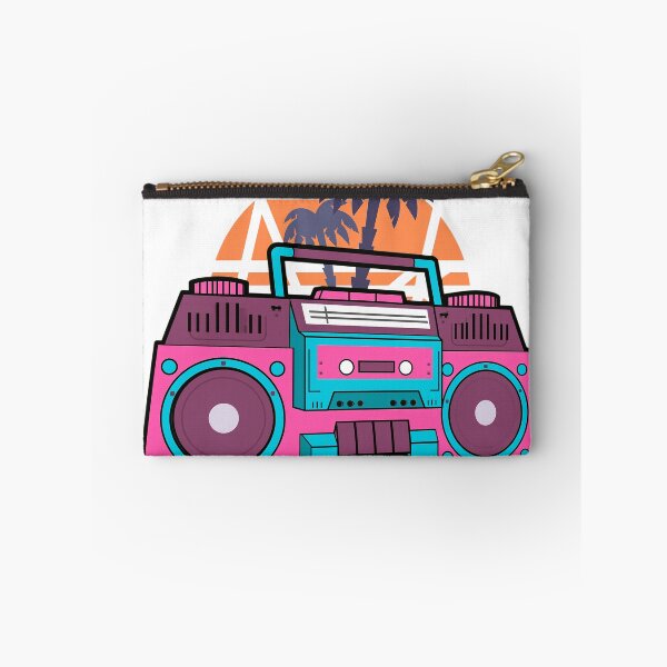Item preview, Retro tape recorder with palm trees and sun designed and sold by TanyaLovus.