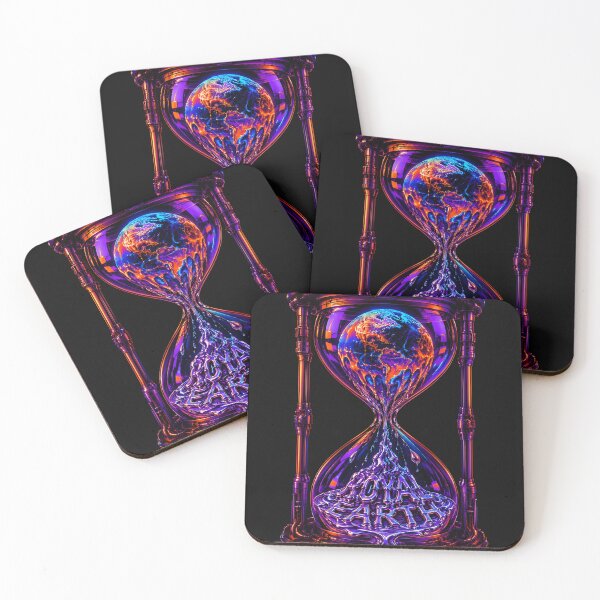 Item preview, Royal Earth Psychedelic Hourglass Space Art designed and sold by RoyalEarthstore.