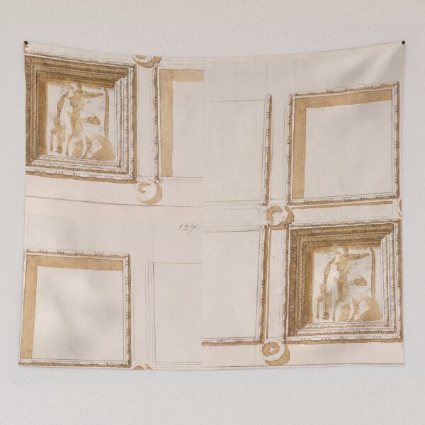 Item preview, Renaissance Coffered Ceiling Panel Study designed and sold by artofuniverse.