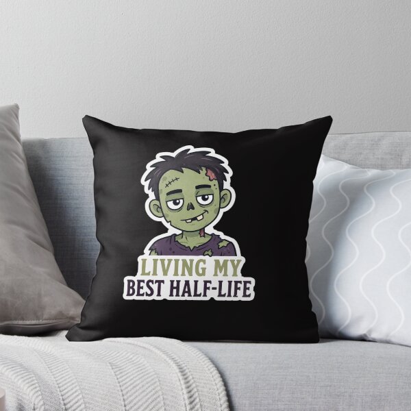 Item preview, Halloween - Living My Best Half-Life Zombie designed and sold by Presents For The Dead.