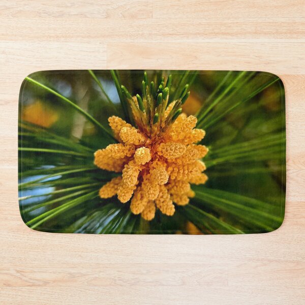 Item preview, Golden Pine Pollen Cones Macro Photo designed and sold by NikaNavi.