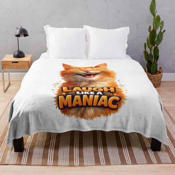 Item preview, Laugh Like a Maniac Funny Orange Cat Shirt designed and sold by IMOBILYARI VibeCore.