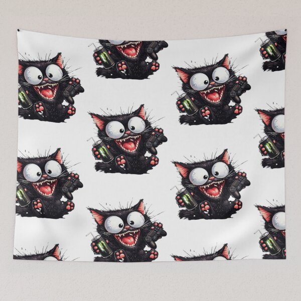 Item preview, I'm Ready To Stay Up Until 3 A.M. Funny Black Cat Gamer Shirt designed and sold by IMOBILYARI VibeCore.