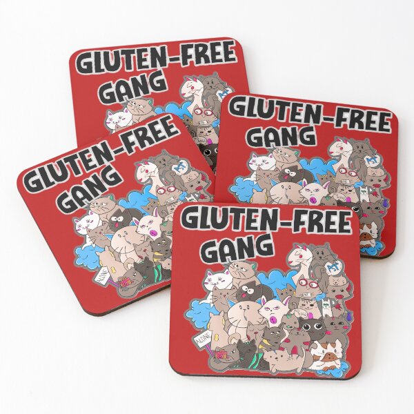 Item preview, Cute Gluten-free gang kitties designed and sold by Lovemountain.