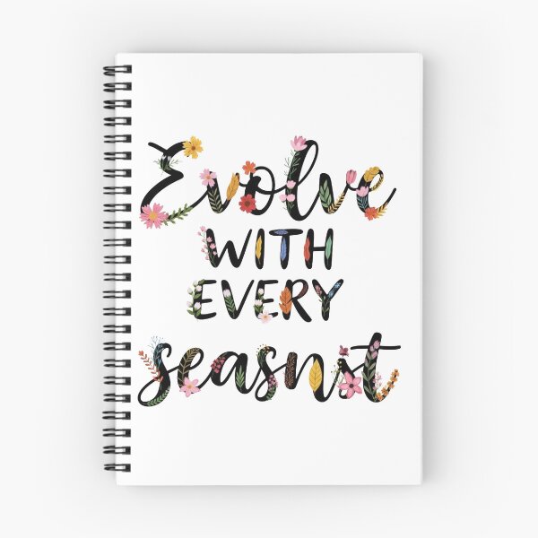 Item preview, Evolve With Every Season Floral Typography designed and sold by Dzblack.