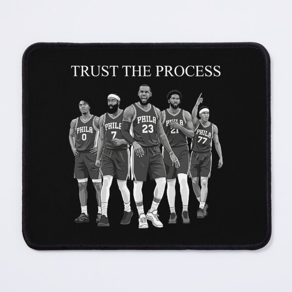 Item preview, Philadelphia 76ers - Lebron James - Joel Embiid - Tyrese Maxey - James Harden - Trust The Process designed and sold by a2ungugu.