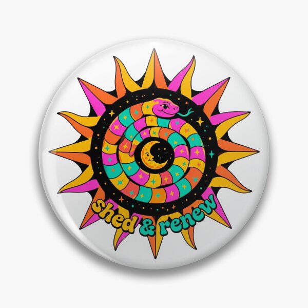 Item preview, Psychedelic Cosmic Snake Sun and Moon designed and sold by AliveStyle.