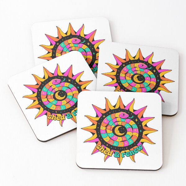 Item preview, Psychedelic Cosmic Snake Sun and Moon designed and sold by AliveStyle.