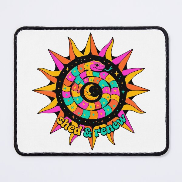 Item preview, Psychedelic Cosmic Snake Sun and Moon designed and sold by AliveStyle.