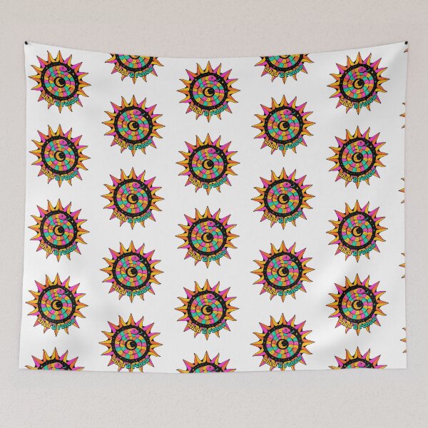Item preview, Psychedelic Cosmic Snake Sun and Moon designed and sold by AliveStyle.