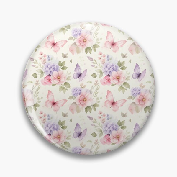 Item preview, Pastel Watercolor Butterfly and Floral Seamless Pattern designed and sold by inkaylindesign.