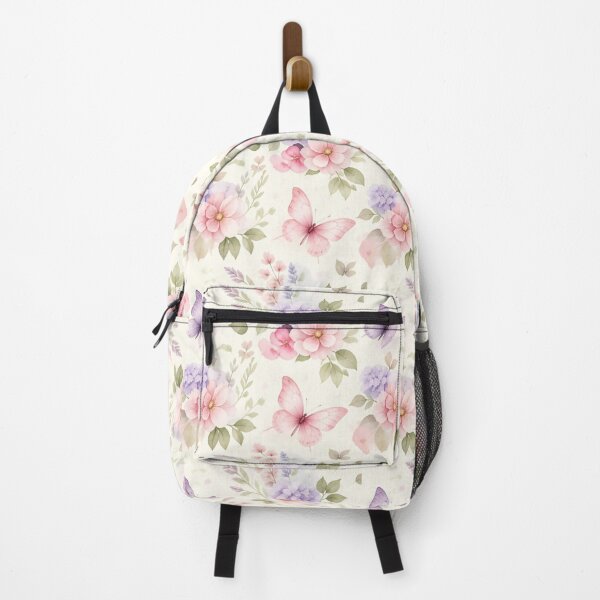 Item preview, Pastel Watercolor Butterfly and Floral Seamless Pattern designed and sold by inkaylindesign.