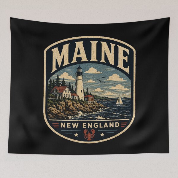 Item preview, Maine - New England - USA designed and sold by GoodOldVintage.