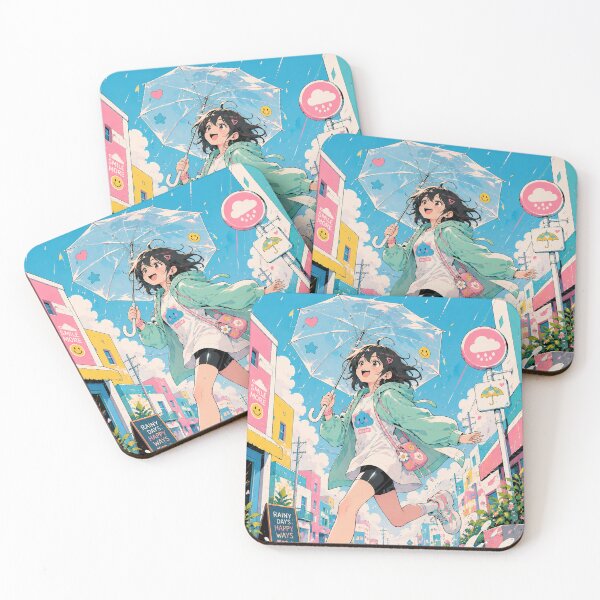 Item preview, A cheerful rainy day in pastel colors designed and sold by Kinnleee.