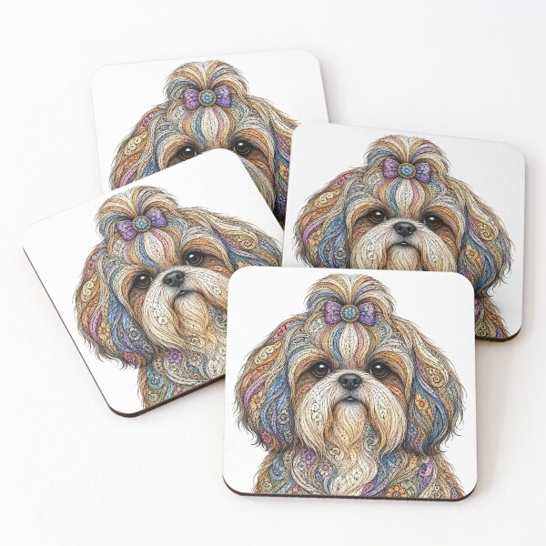 Item preview, Colorful Shih Tzu designed and sold by PaintedbyCarol.