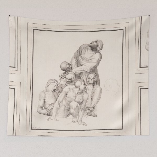 Item preview, Group of Figures with Skull and Death designed and sold by artofuniverse.
