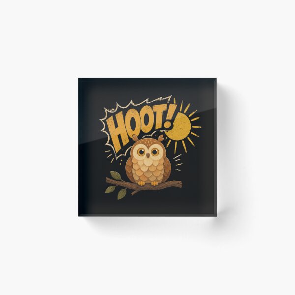 Item preview, HOOOOT! designed and sold by Konvero.