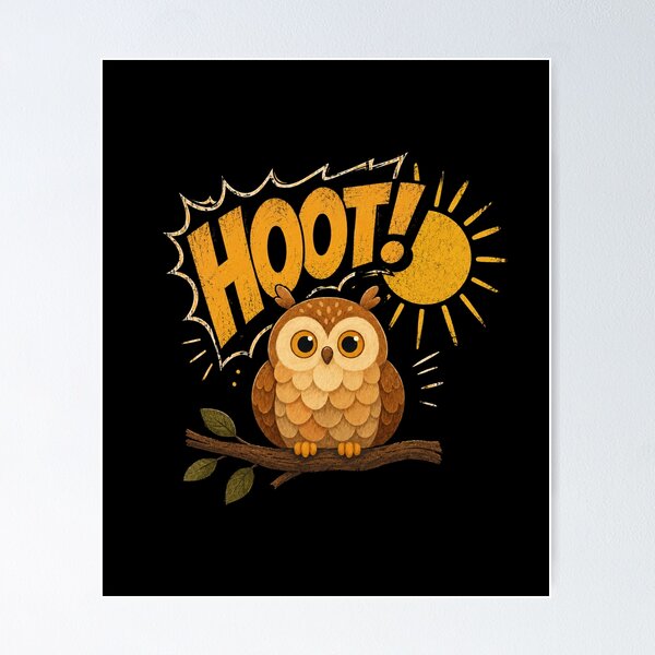 Item preview, HOOOOT! designed and sold by Konvero.