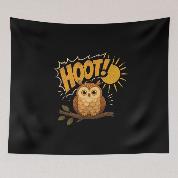 Item preview, HOOOOT! designed and sold by Konvero.