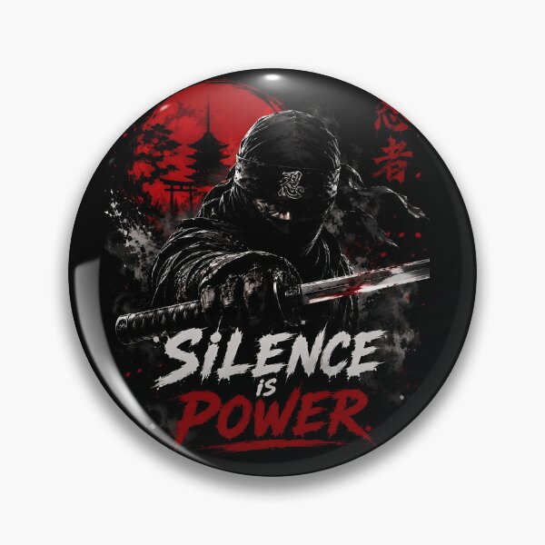 Item preview, Ninja Warrior Silence Is Power designed and sold by Amr Siam.
