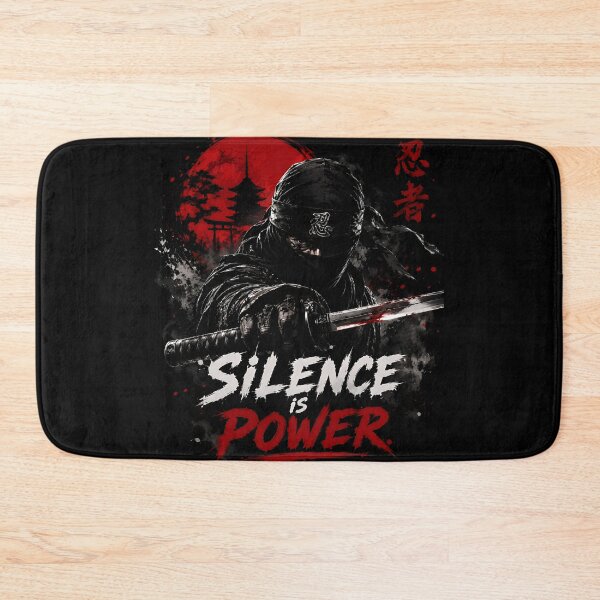 Item preview, Ninja Warrior Silence Is Power designed and sold by Amr Siam.