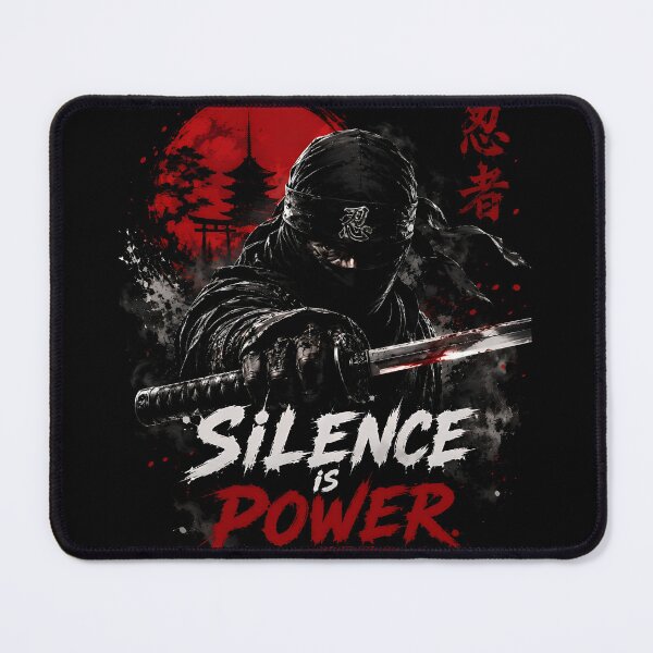 Item preview, Ninja Warrior Silence Is Power designed and sold by Amr Siam.