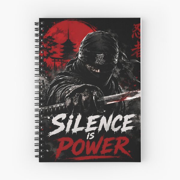 Item preview, Ninja Warrior Silence Is Power designed and sold by Amr Siam.