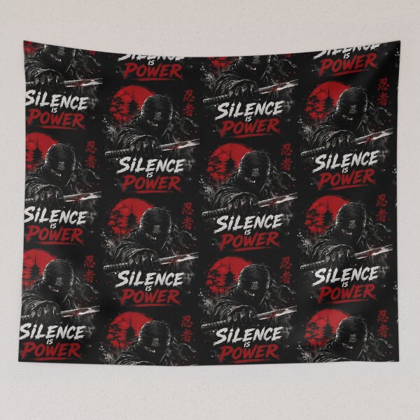 Item preview, Ninja Warrior Silence Is Power designed and sold by Amr Siam.