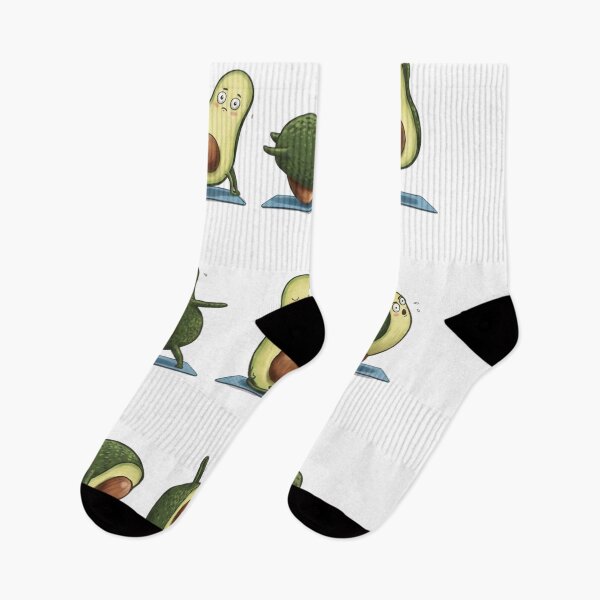 Item preview, Cute Avocado Yoga Poses - Funny Namaste Fitness Art designed and sold by Shopeon Designs.